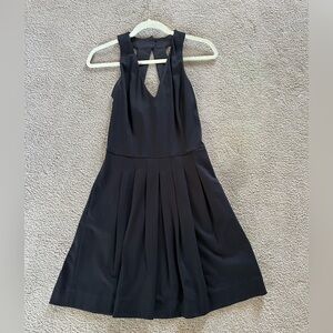 Banana Republic Black pleated fit and flare Dress